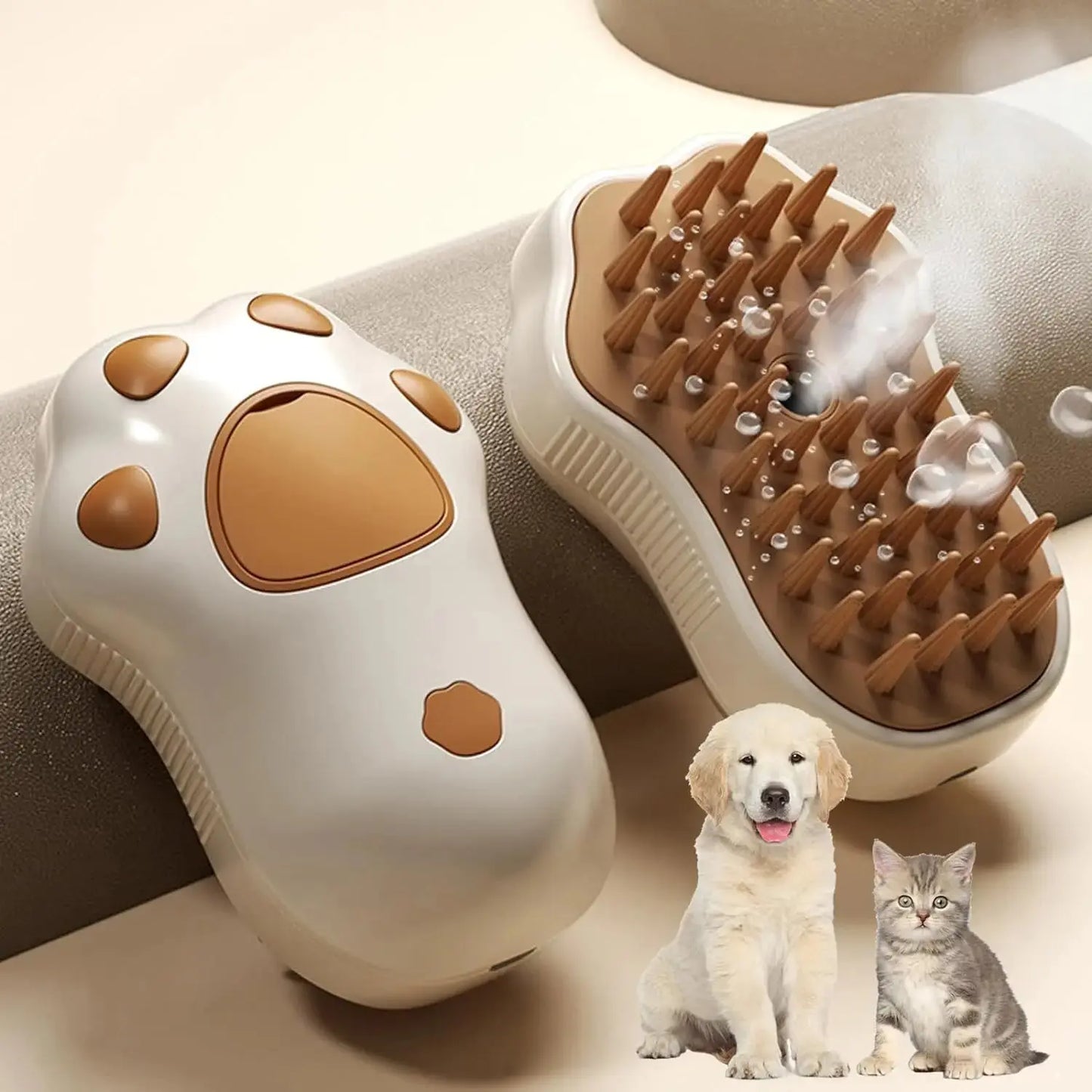 Cat Steam Brush Steamy Dog Brush 3 in 1 Rechargeable Spray Cat Hair Brushes for Massage Pet Grooming Comb Hair Removal Comb NNOS