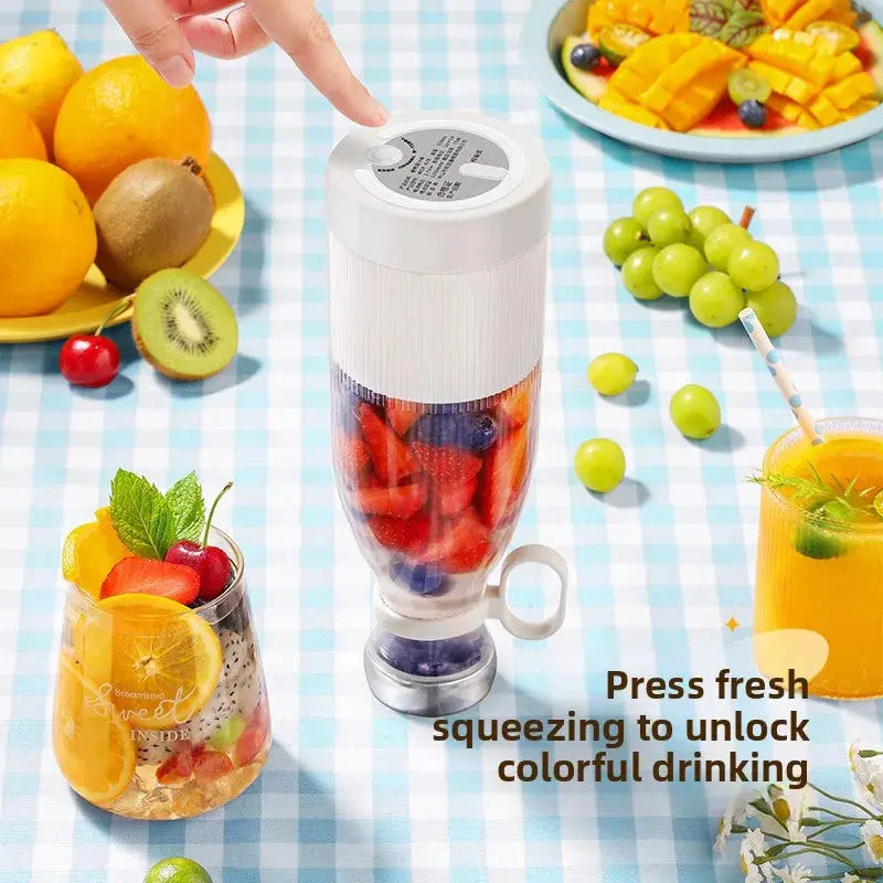 Electric Juicer Rechargeable Fresh Fruit Juicer USB Portable Juice Cup Handheld Smoothie Machine Mini Juice Blender Kitchen NNOS