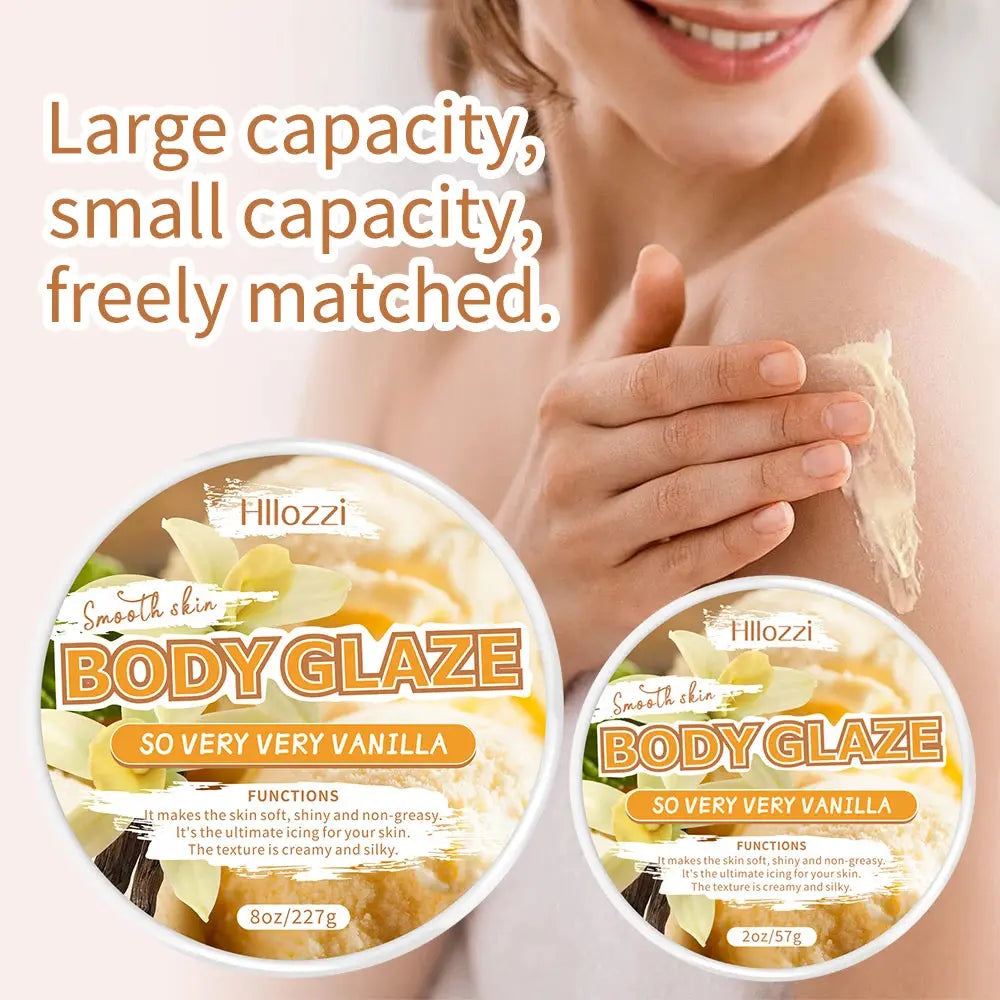 2oz/8oz Vanilla Body Glaze Nourishing Moisturizing Skin Care Body Butter Refreshing Non-Greasy Body Oil Moisturizing Skin NNOS