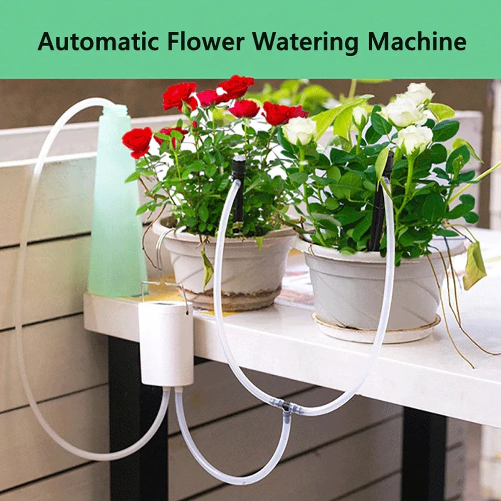 2-16Head Self-Watering Kits Intelligent Drip Irrigation Automatic Watering System Kits Plant Watering Spike Device Water Dripper NNOS