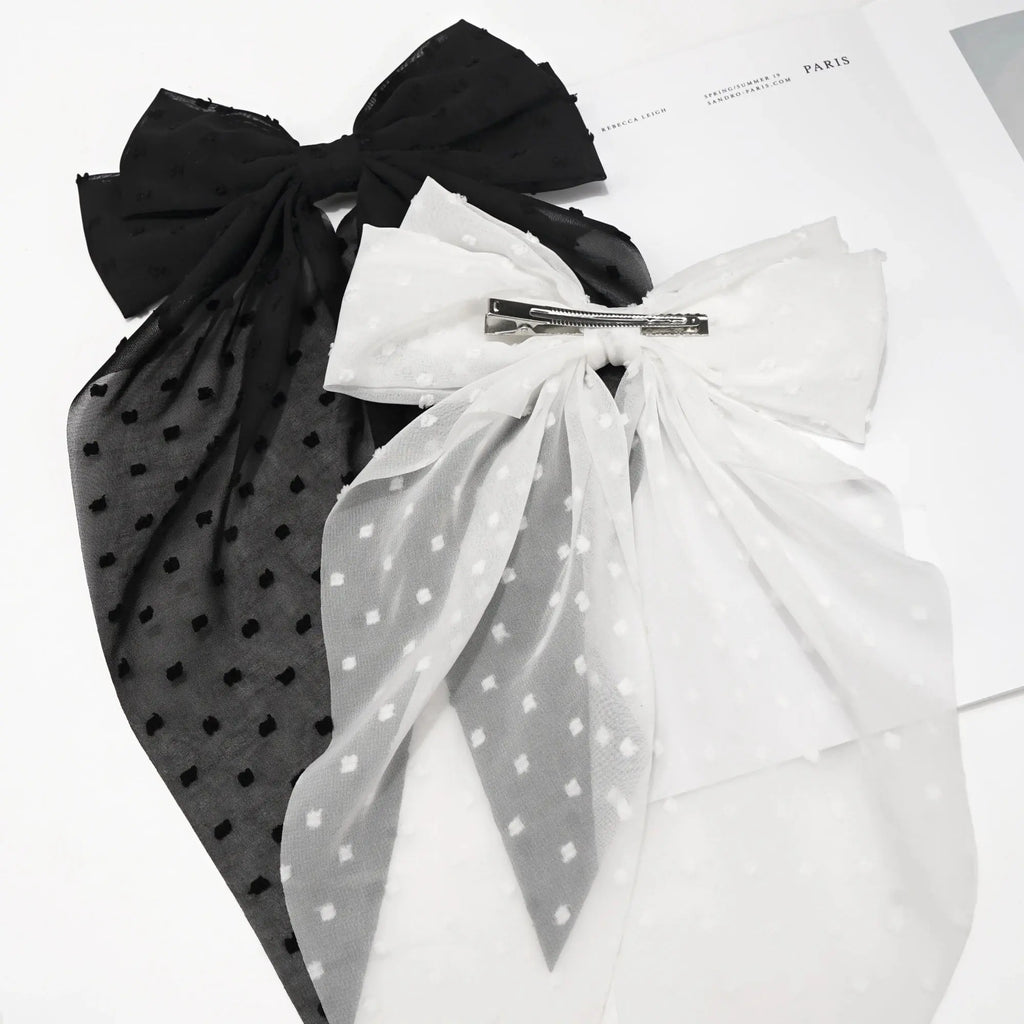 Elevate Your Look with Our Gorgeous Satin Bow Hair Clip - Perfect for Chic Ponytails! 🌟💖 #HairGoals #Fashionista