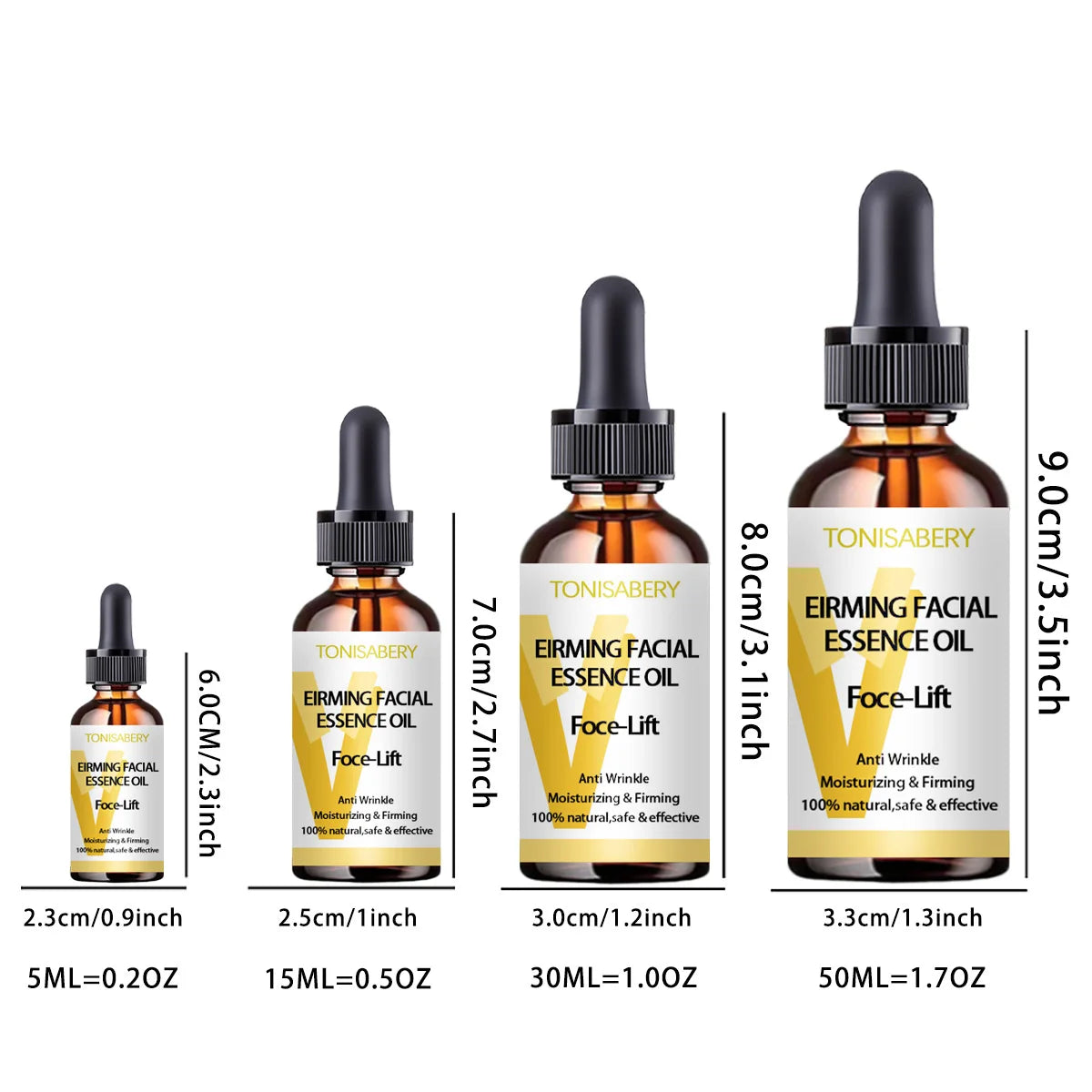 Facial essence instant facial oil V Facial essential oil lifts, tightens, slims, nourishes and protects skin effectively NNOS