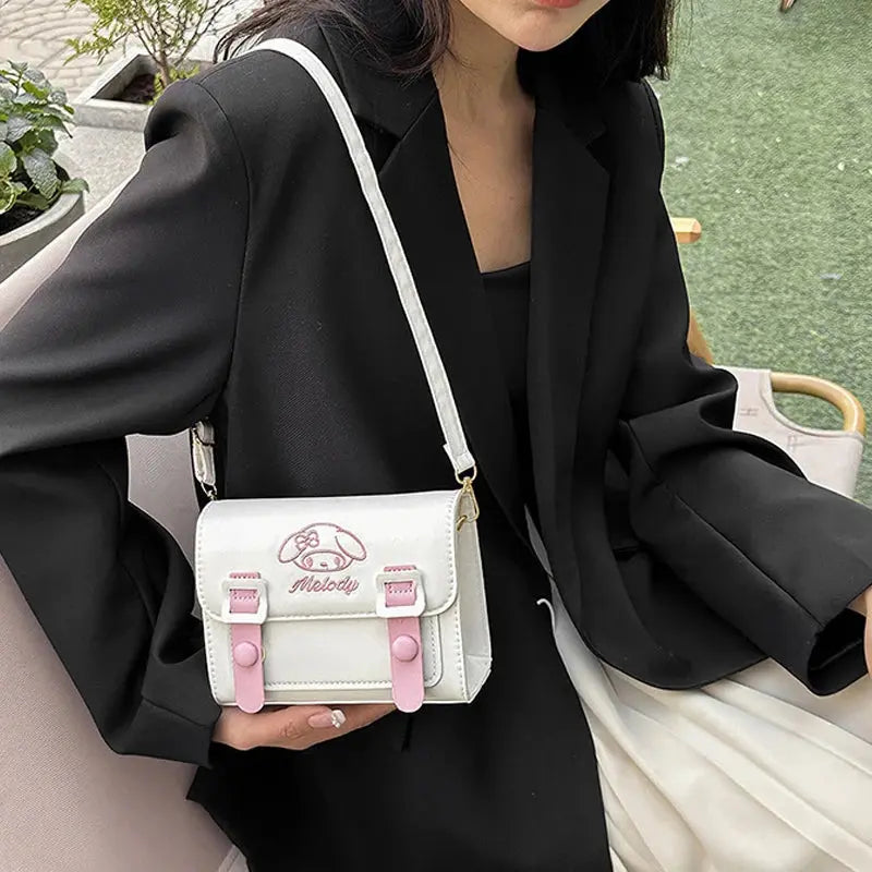 Luxury Sanrio Anime Crossbody Bag – Hello Kitty, My Melody, Kuromi & Cinnamoroll Designer-Inspired Purse for Girls & Women – Cute Gift-Ready Handbag NNOS