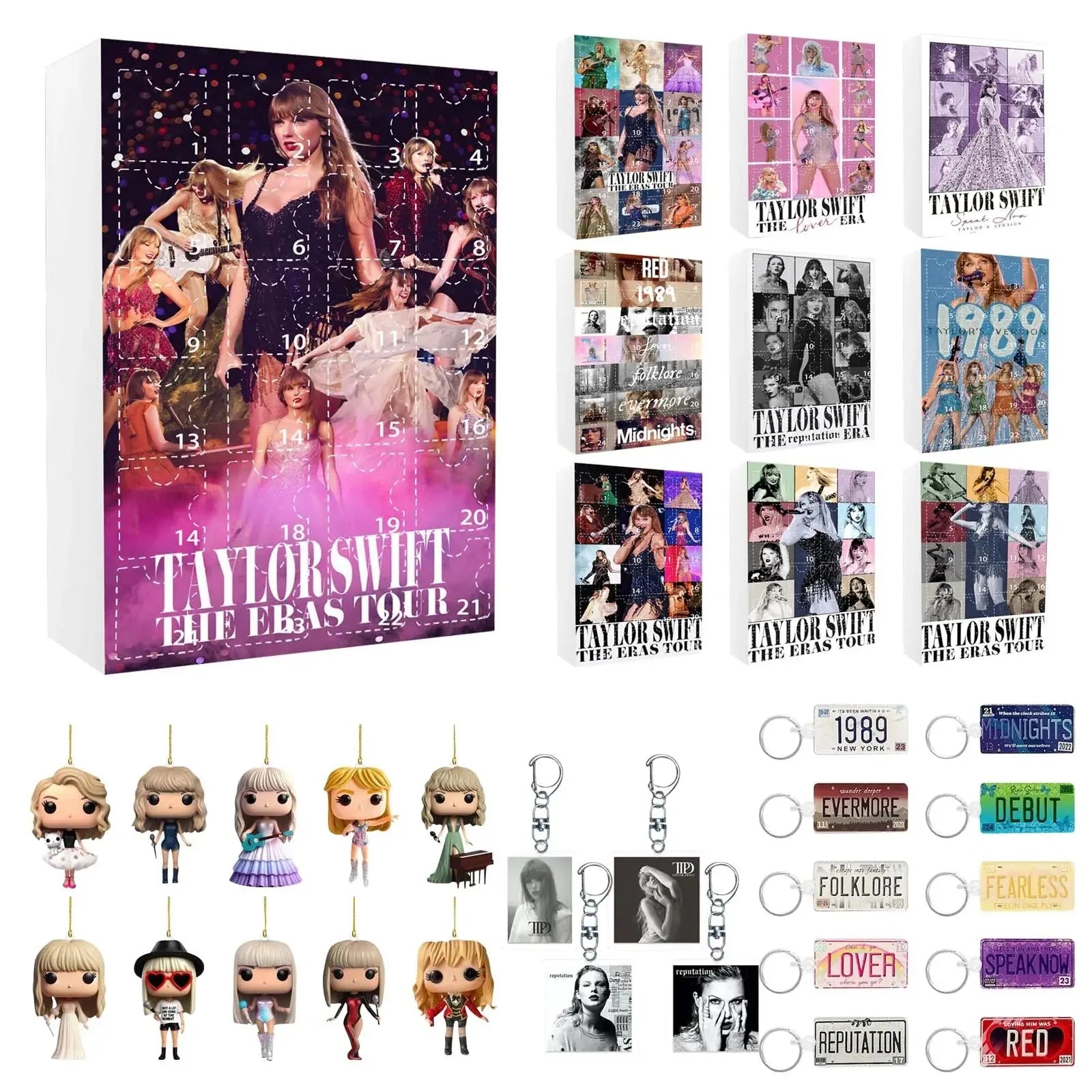 Christmas Advent Calendar Contains 24 Christmas Acrylic Decoration Arrival Countdown Calendar With Surprise Pedants Collectibl NNOS