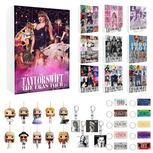 Christmas Advent Calendar Contains 24 Christmas Acrylic Decoration Arrival Countdown Calendar With Surprise Pedants Collectibl NNOS