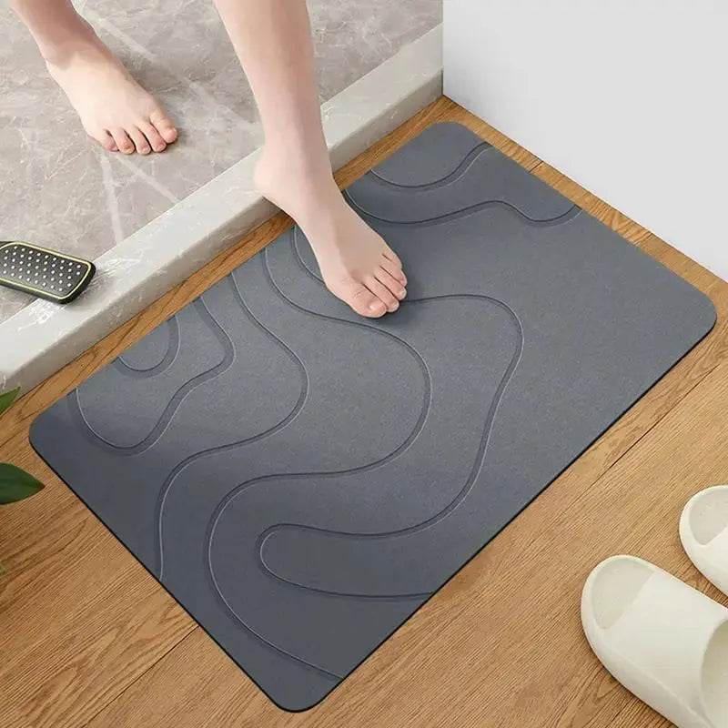Quick-Dry Diatomite Bath Mat - Soft, Absorbent Shower Rug for Home Use NNOS