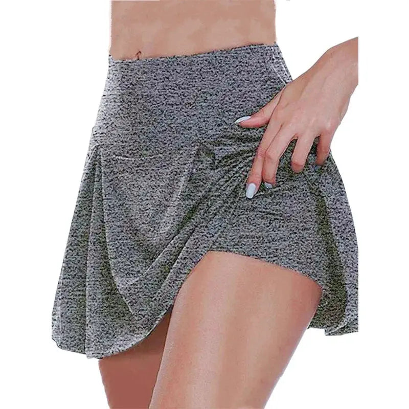 Y2K High-Waist Athletic Skort – 12 Colors, Stretchy & Breathable Fabric, Non-Sheer Comfort for All-Season Sporty Style NNOS