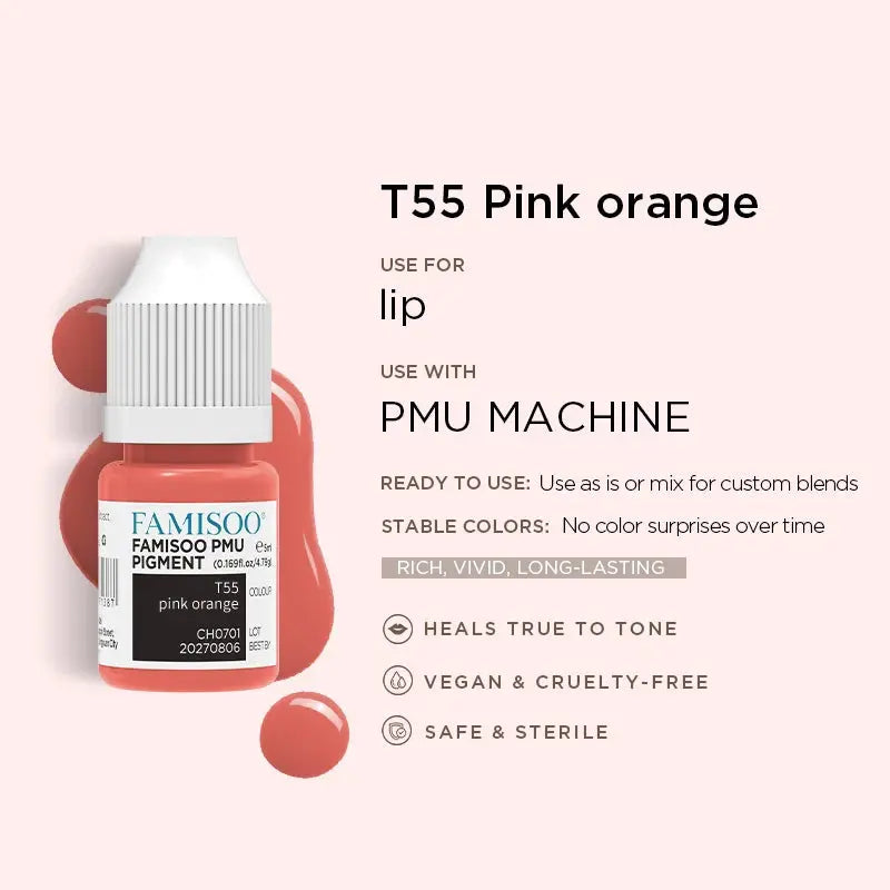 Permanent Makeup Pigments – FAMISOO 5ml PMU Lip Tattoo Ink NNOS