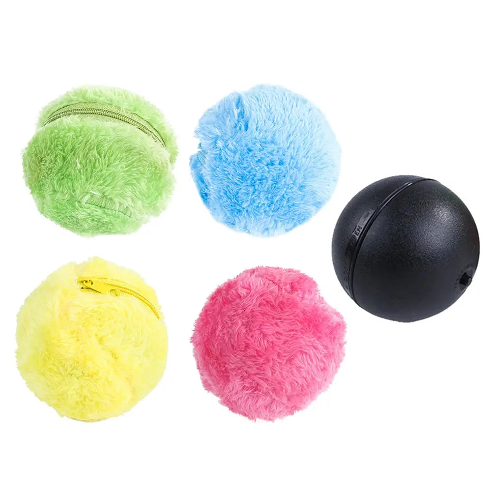Interactive Magic Rolling Ball Toy for Dogs and Cats Plush Electric Activation Ball for Pet Fun NNOS