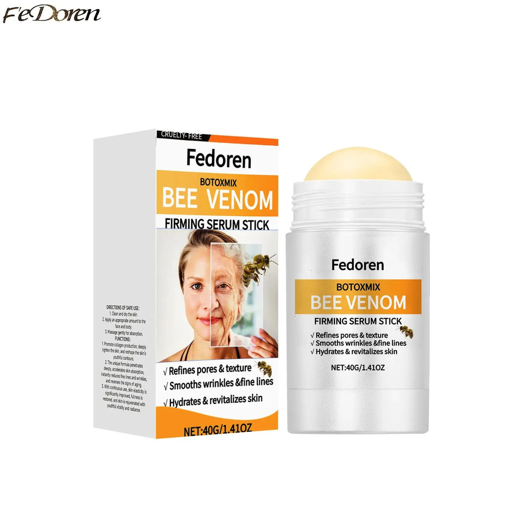 40g Bee Venom Firming Cream Stick Anti-Aging Face Serum Lifting Tightening Serum Skin Firming Cream Reduces Wrinkles Fine Lines NNOS