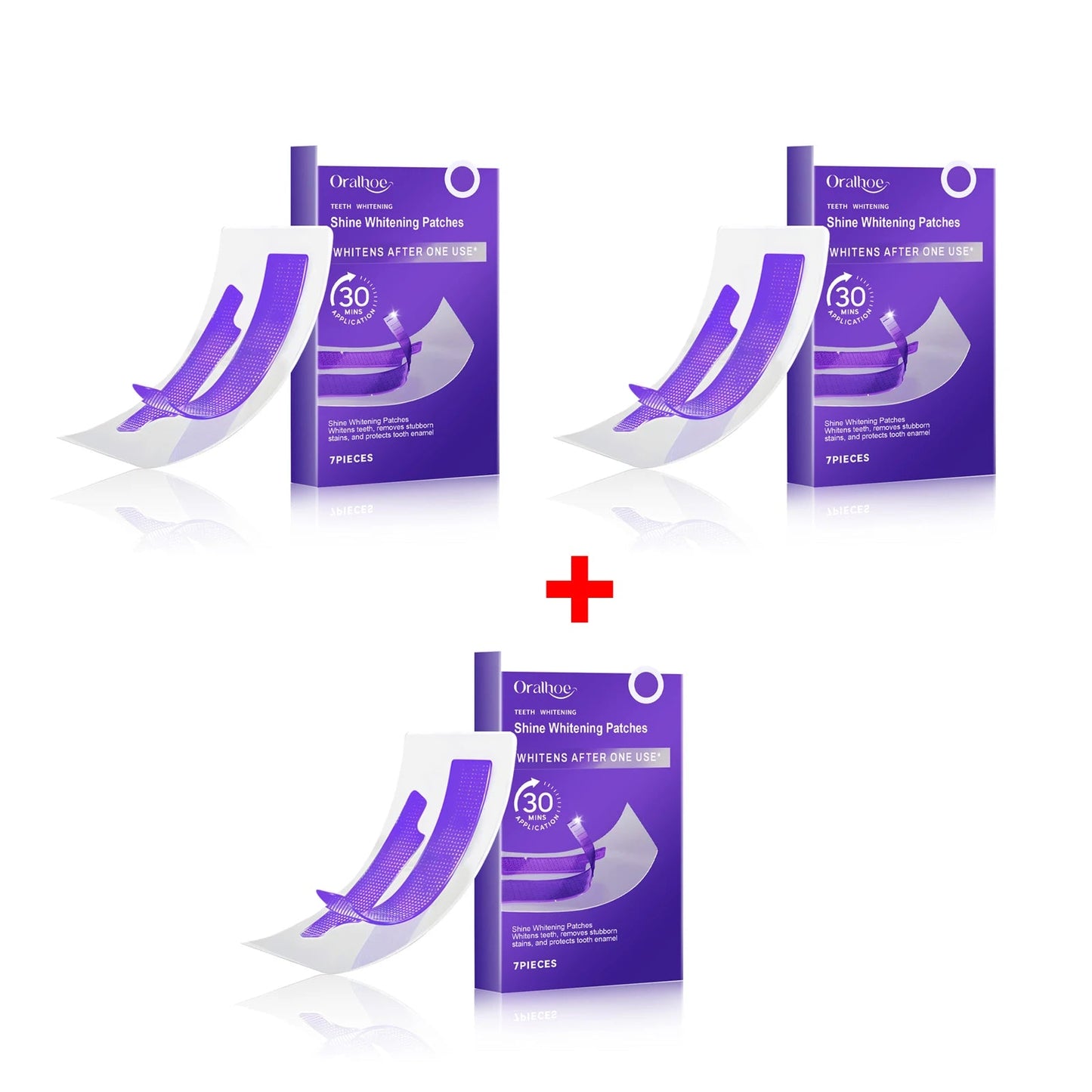 Purple Teeth Whitening Strips Brighten Tooth Remove Plaque Stain Cleaning Oral Hygiene Reduce Sensitivity Bleaching Dental Tools NNOS