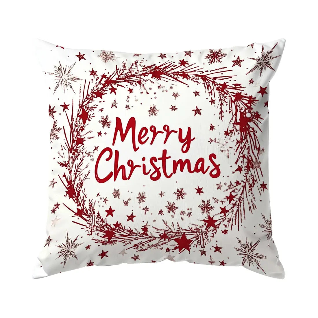 Christmas Snowflakes Cushions Pillowcase Polyester Cushion Cover Throw Pillow Sofa Decoration Pillowcover Home Decor NNOS