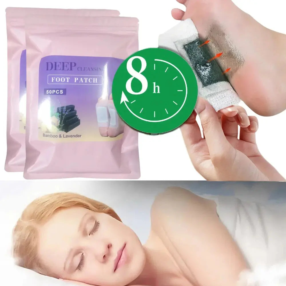 Natural Detox Foot Patches – 50-200PCS Herbal Stickers for Stress Relief NNOS