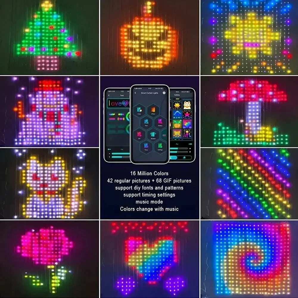 Smart LED Curtain Light – Stylish, Smart & Easy Decorative Lighting NNOS