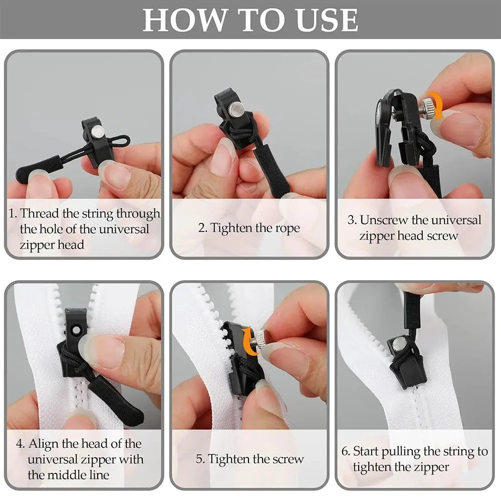 Fix Broken Zippers in Seconds! 🔧 Universal Zipper Repair Kit – No Sewing Needed! NNOS