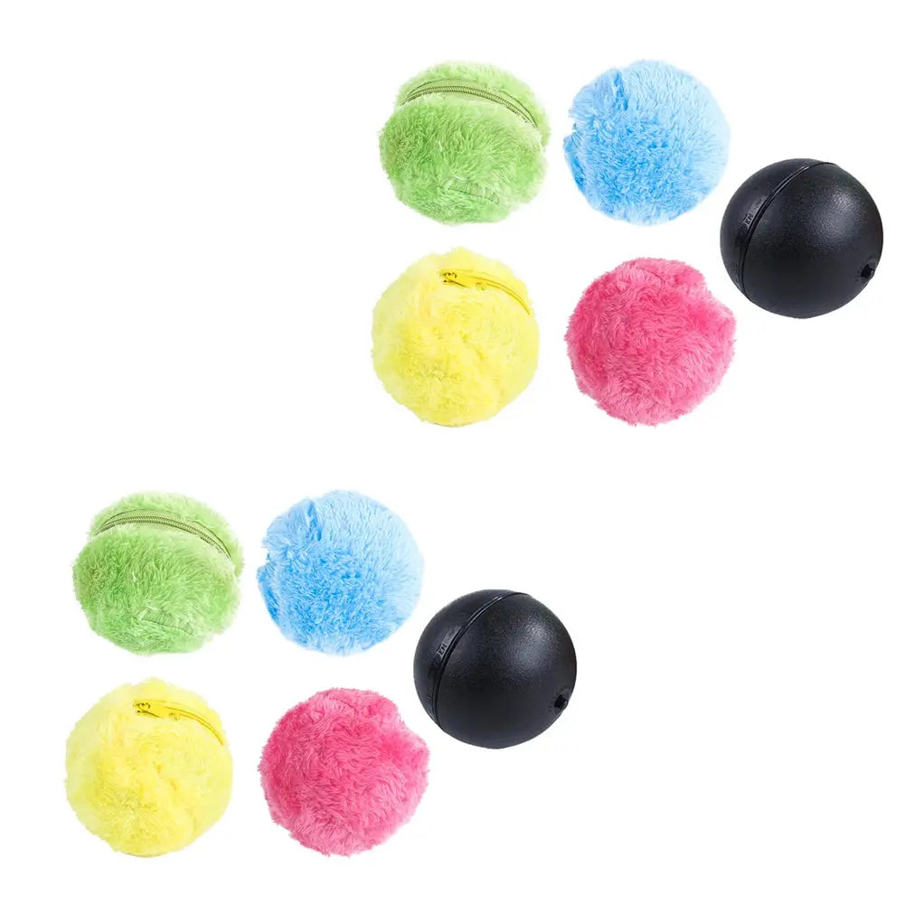 Interactive Magic Rolling Ball Toy for Dogs and Cats Plush Electric Activation Ball for Pet Fun NNOS