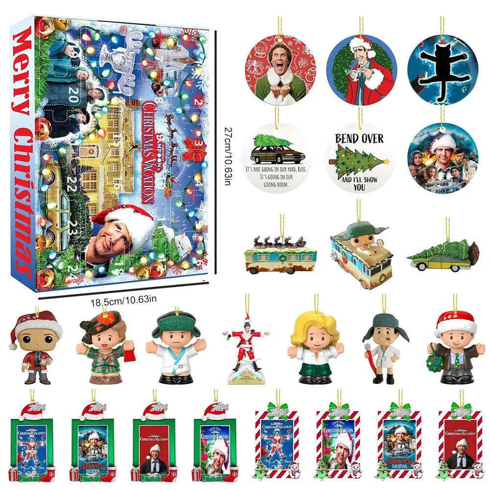 Christmas Advent Calendar 2024 Movie Special Edition Set 24 Day Christmas Advent Calendar 24 Days Xmas Countdown Calendar NNOS