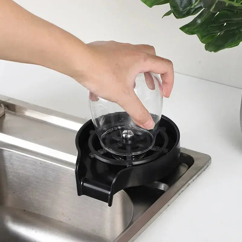 Household High Pressure Cup Washer Coffee Bar ABS Automatic Flushing Push Cup Washer Kitchen Coffee Accessories NNOS