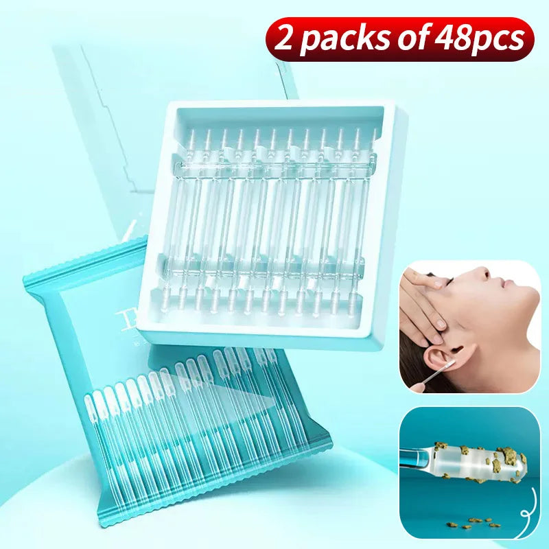 24/48pcs Earwax Removal Tool Gentle Ear Cleaning Stick Essential Household Item for Personal Care Ear Cleaner NNOS