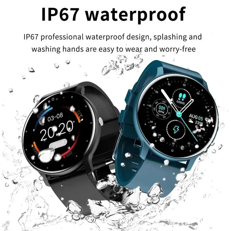 Fashion Smart Watch Full Touch Screen Sports Fitness Tracker IP68 Waterproof Bluetooth Smartwatch for Men Women NNOS