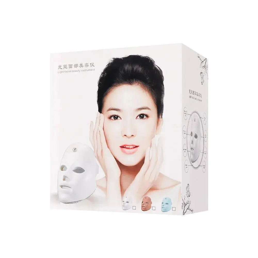 Facial LED Mask 7 Colors LED Photon Beauty Mask Skin Rejuvenation Home Face Lifting Whitening Skin Care Beauty Mask NNOS