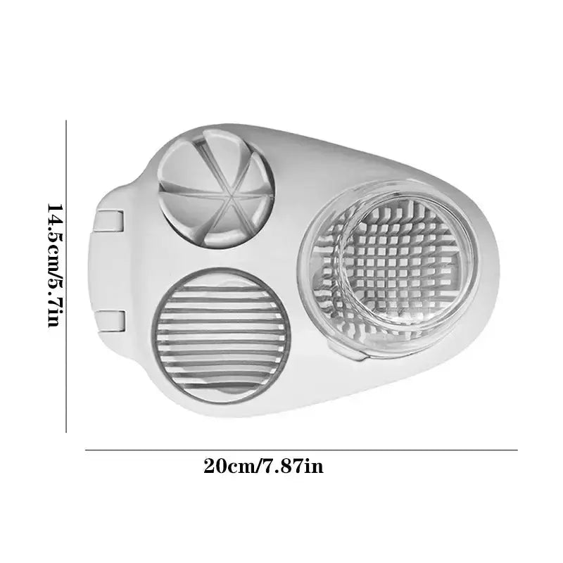 3in1 Creative Egg Slicer Hard Boiled Eggs Slicers Kitchen Food Slicers Fruit Vegetable Manual Slicers Household Kitchen Supplies NNOS