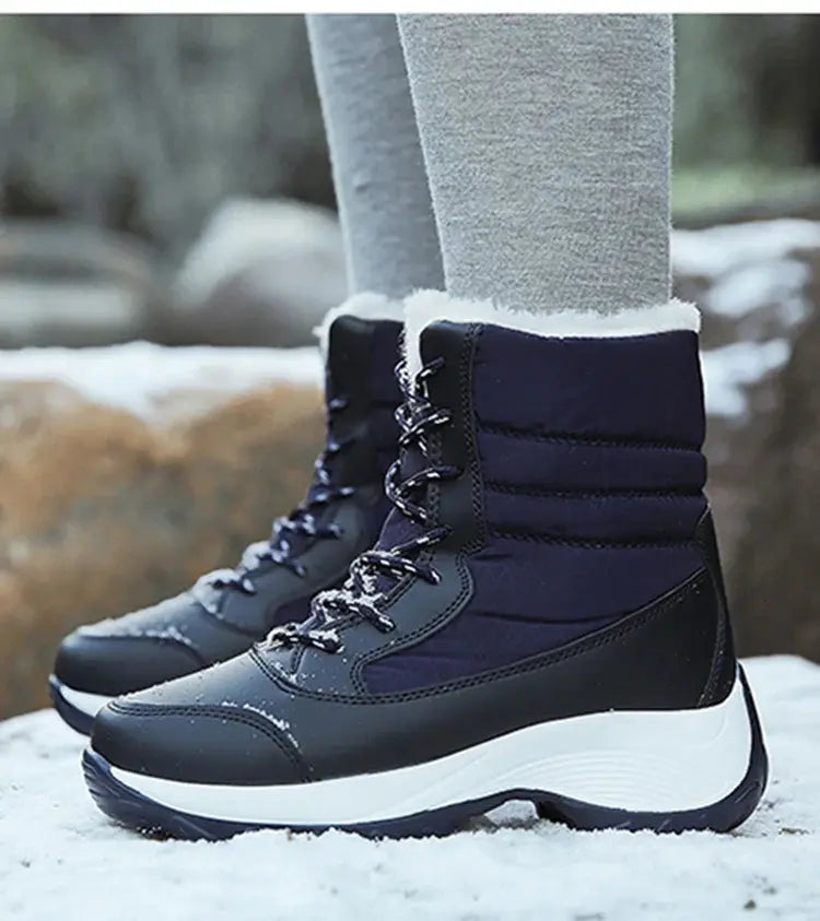 Snow Boots Women New Ladies Shoes Platform Shoes Woman Flat Keep Warm Boots Ladies Casual Plush Botas Mujer Winter Shoes Women NNOS