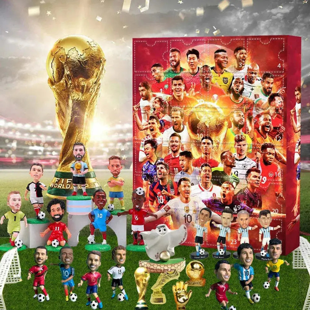 Countdown Advent Calendar Football Set 24 Day Advent Calendar Football Party Birthday Gifts Box Set Sports Christmas Supplies NNOS