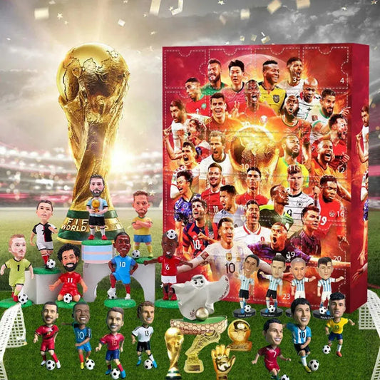 Countdown Advent Calendar Football Set 24 Day Advent Calendar Football Party Birthday Gifts Box Set Sports Christmas Supplies NNOS