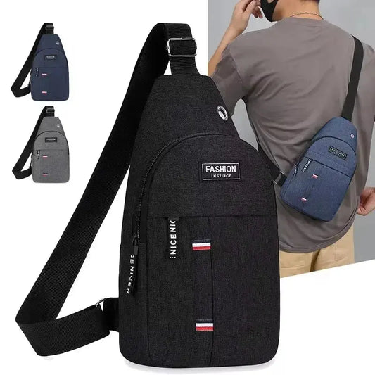 Men's Fashionable Chest Bag Large Capacity One Shoulder Crossbody Outdoor Sports Leisure Small Shoulder Bag product image