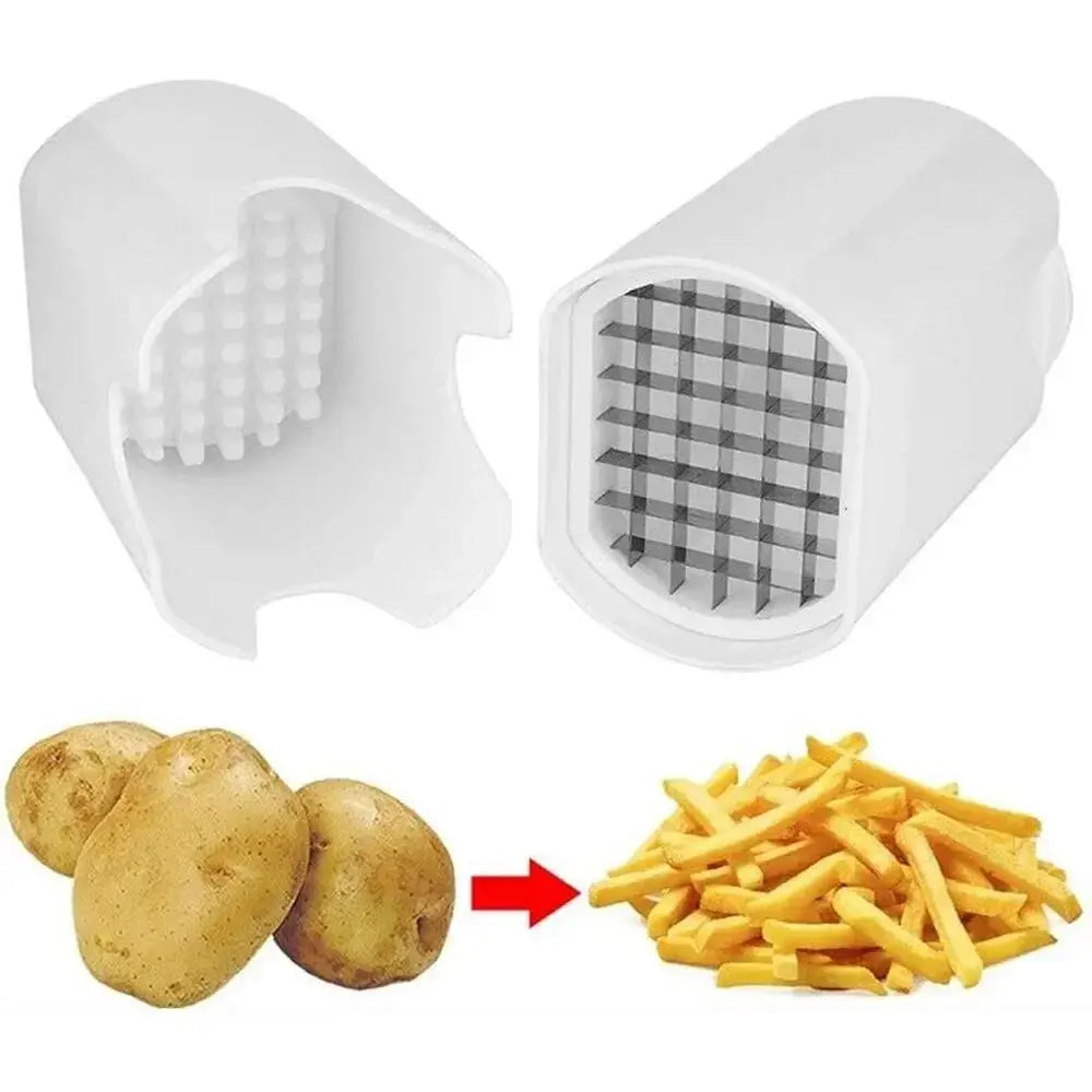 Natural Cut French Fry Cutter Rapid Slicer Tool for Vegetables Potatoes Food Dicer Chopper NNOS