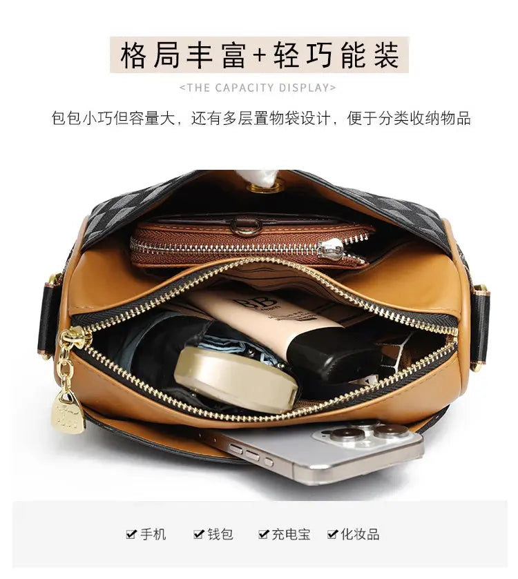 Women’s Designer-Inspired Shoulder Purse – Compact Square Handbag, Fashion Crossbody & Elegant Underarm Satchel NNOS