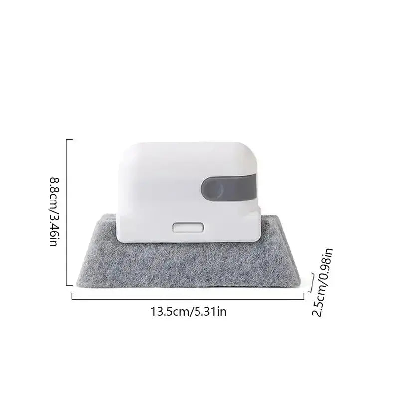 2-in-1 Window Cleaning Brush for Frames and Sliding Door Tracks - Removable Crevice Cleaning Tool