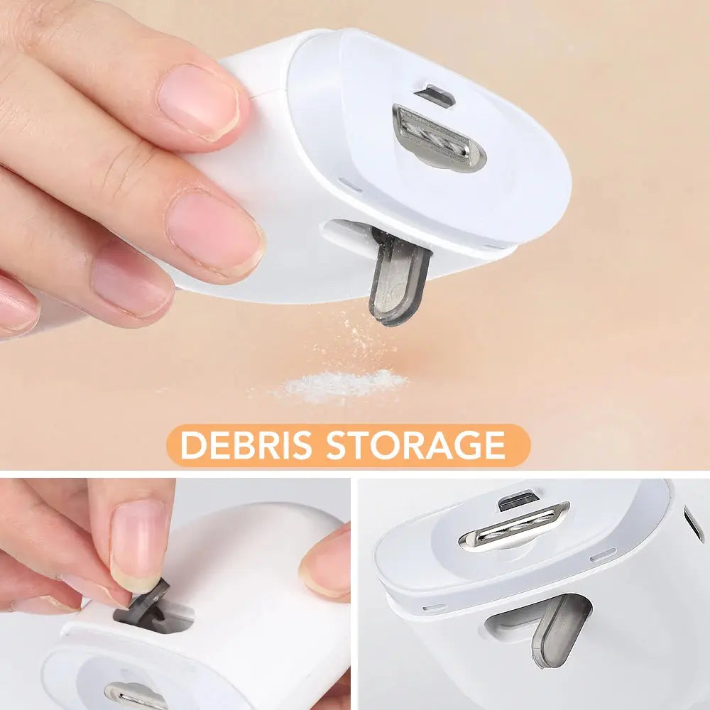 Electric Automatic Nail Clippers with Light Manicure Tool for Baby Care Pet Nail Trimmer Scissor NNOS
