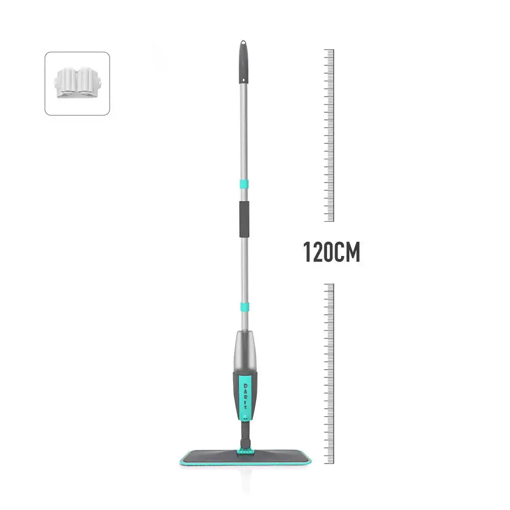 Magic Floor Cleaning Sweeper Brooms With Microfiber Pads 360° Rotation Flat Spray Floor Mop Broom For Cleaning Home Spin Mop NNOS