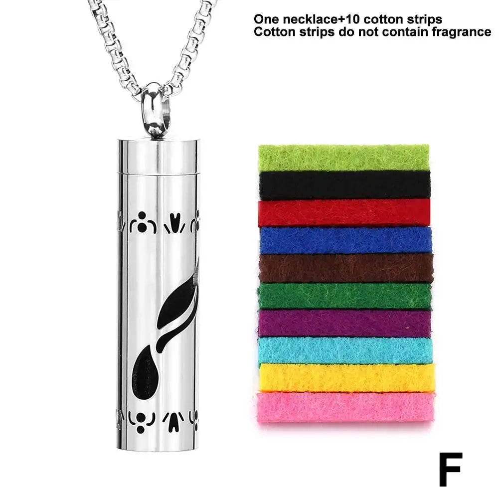 Aromatherapy Jewelry Pendant Flowers Pattern Hollow Out Perfume Lockets Essential Oil Diffuser Necklace NNOS