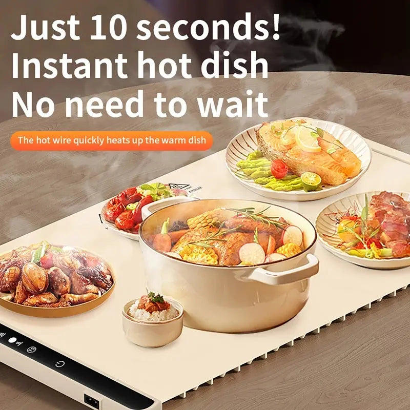 Versatile Portable Electric Warming Tray with Adjustable Temperature Control NNOS
