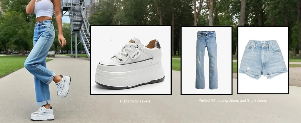 Fujin 9cm Cow Suede Genuine Leather Women Vulcanized Shoes Platform Wedge Skate Boarding High Brand Heels Casual Summer Shoes NNOS