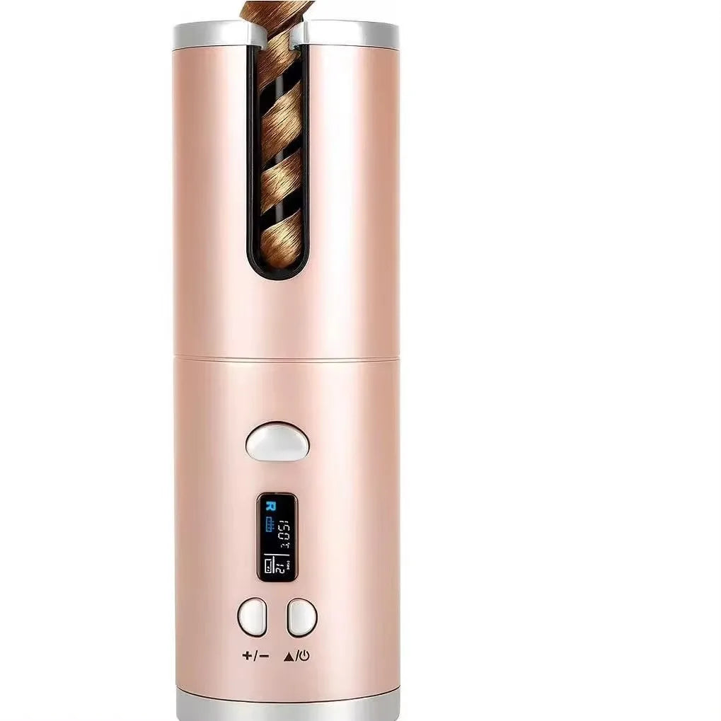 Automatic Hair Curler Wireless Curling Iron with Built-in Battery Ceramic Professional Usb Charging and Portable for Travel NNOS