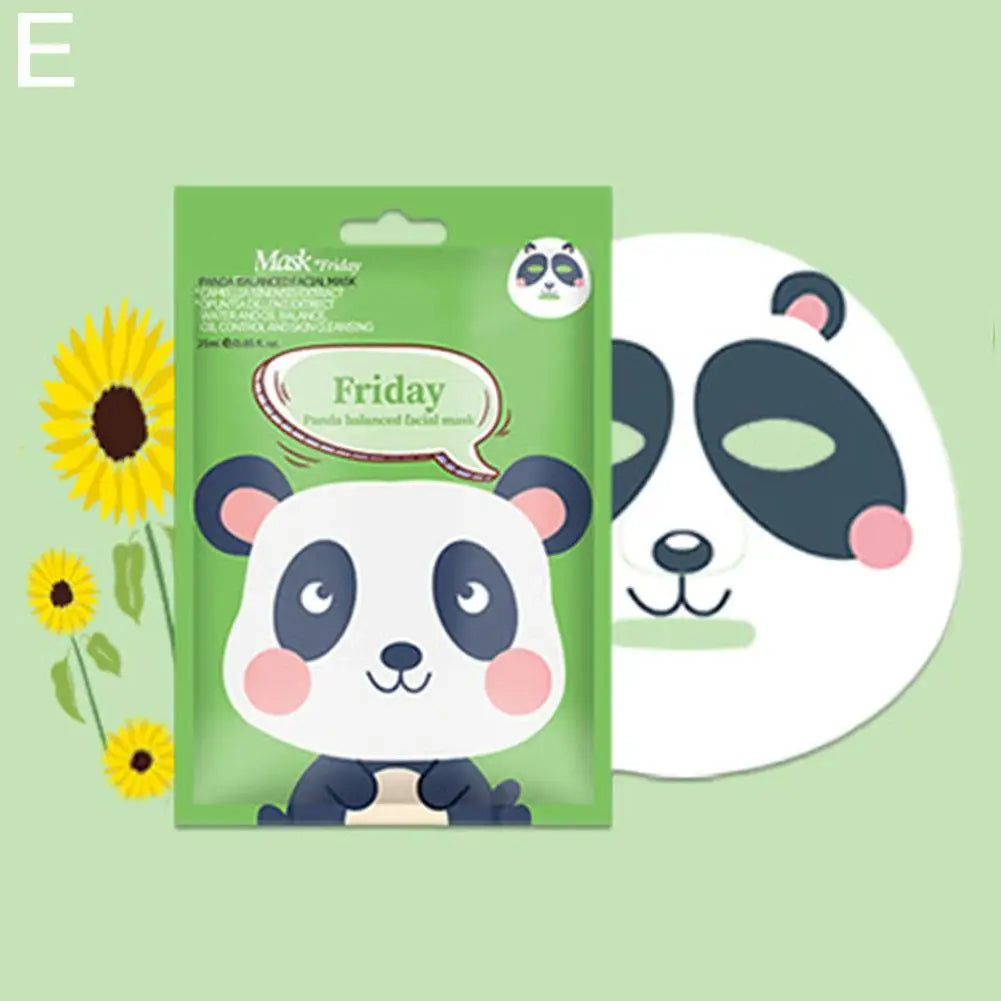 1/7pcs Cartoon Facial Mask Deep Hydrating Sheet Mask Moisturizing Tender Skin Mask Dog Panda Pig Animal Pattern Skin Care NNOS
