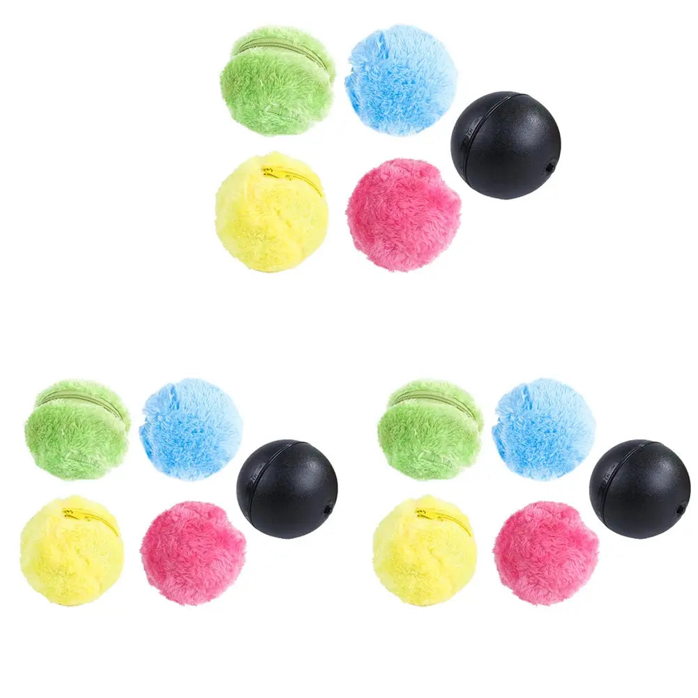 Interactive Magic Rolling Ball Toy for Dogs and Cats Plush Electric Activation Ball for Pet Fun NNOS
