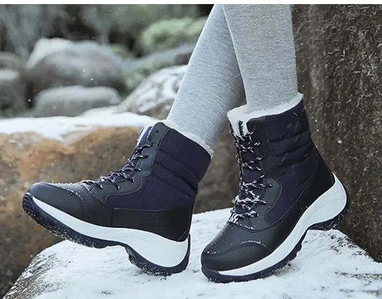 Snow Boots Women New Ladies Shoes Platform Shoes Woman Flat Keep Warm Boots Ladies Casual Plush Botas Mujer Winter Shoes Women NNOS