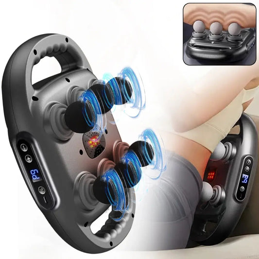 Electric Muscle Relaxation Massager Fascia Gun 6 Heads Body Massage for Deep Tissue Muscle Relief Back Leg Neck product image