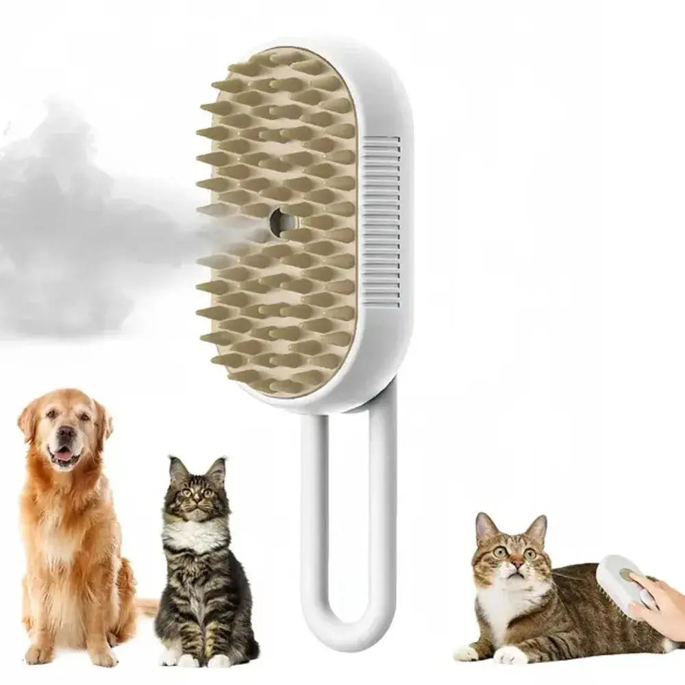 Cat Steam Brush Steamy Dog Brush 3 in 1 Rechargeable Spray Cat Hair Brushes for Massage Pet Grooming Comb Hair Removal Comb NNOS