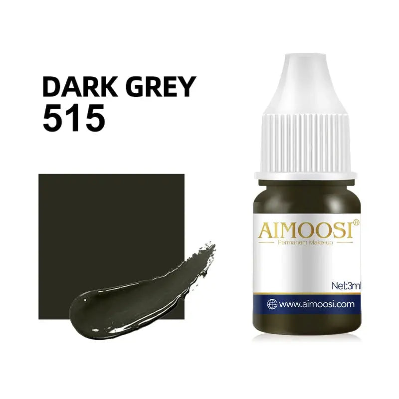 AIMOOSI Henna Eyebrow Tattoo Ink – Professional Microblading Pigment for Eyeliner & Brow Enhancement | 0.1OZ Black Permanent Makeup Ink NNOS