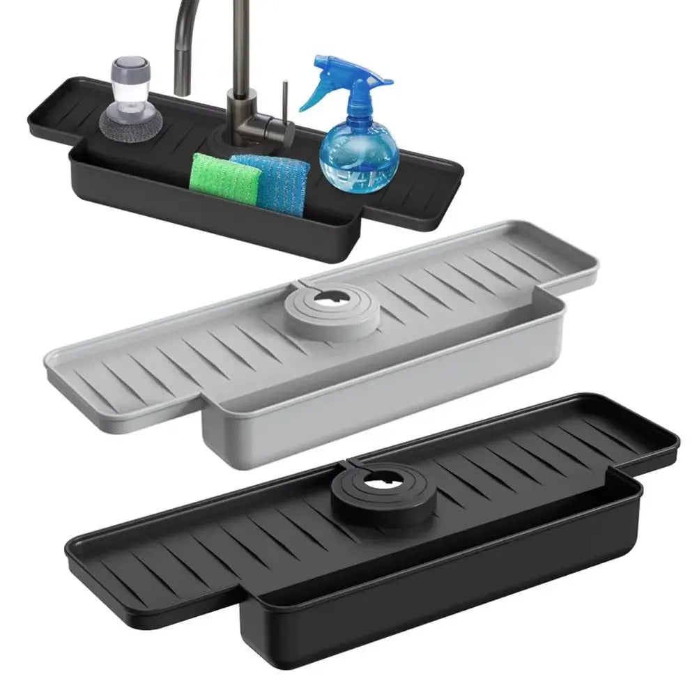 Ultimate Silicone Faucet Mat & Sink Splash Guard - Keep Your Kitchen Dry and Organized!