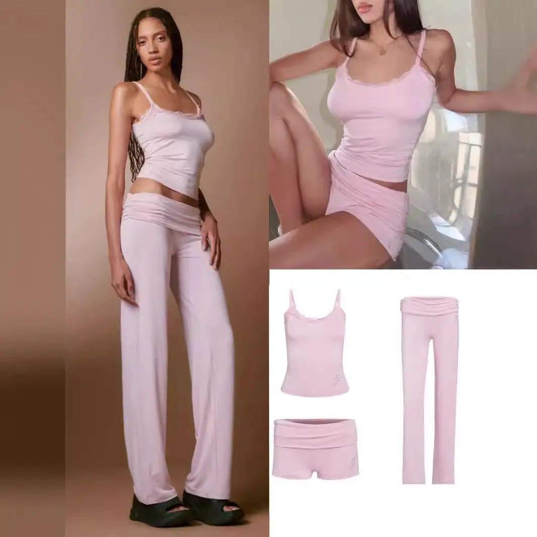 Small Sling Vest Straight-leg Trousers NNOS