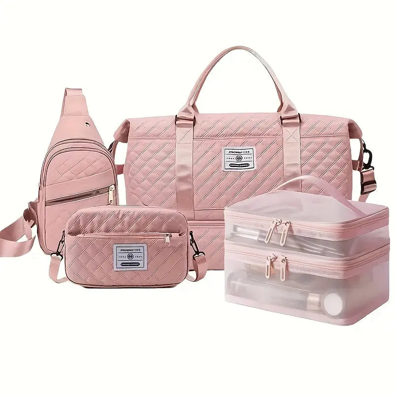 4-in-1 Travel Tote Bag Set – Stylish Large-Capacity Gym, Vacation & Daily Use NNOS