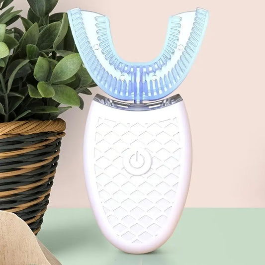 U-Shaped Electric Toothbrush 360° Cleaning Silicone Brush USB Rechargeable NNOS