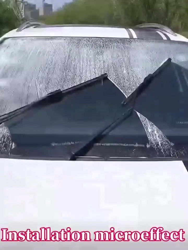 Brand New Upgraded All-Season Car Windshield Wipers with U/J Type Hook Blades + 3pcs Adapter Replacement Heads/6 Rubber Strips for Car Wipers, Featuring a High-Quality Rubber Stable Base Design for Quiet, Durable, And Clear A NNOS